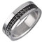 Breil - Herrenring Joint Collection TJ3052 - Herrenschmuck - Stahlring für Herren mit Nieten aus Mattschwarzem Stahl