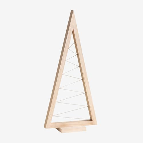 SKLUM Weihnachtsbaum aus Kiefernholz Elwood Braun Natur ↑60 cm