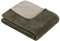 Ibena Dublin Kuscheldecke 150x200 cm - Wendedecke Petrol Khaki Oliv, angenehm warm und besonders weiche Baumwollmischung, hervorragende Qualität