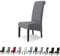 Lydevo Stuhlhussen XL 6er Set Stretch Stuhlhussen Schwingstühle XL für Esszimmerstühle Spandex Universal-Stuhlbezug Large Dining Chair Schonbezüge für Stuhl Esszimmer Hotel Bankett,Diagonal#Grau