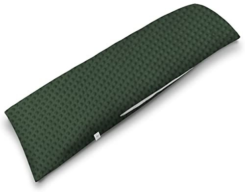 ekmTRADE Seitenschläferkissen 40x145cm Langkissen ergonomisches Schlafkissen, erholsamen Schlaf optimale Druckentlastung, Körperanpassung, für Schwangere, Stillende & Allergiker (95, Kissen mit Bezug)