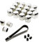 LST 20x Felgen Radschraube Abdeckkappen Sechskant Kappen Set 17 mm chromfarben