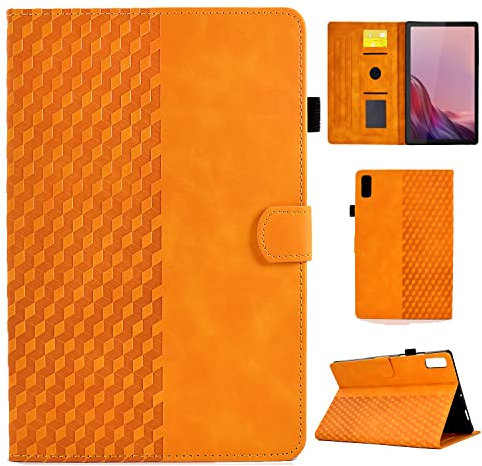 CASAFUNY Funda para Lenovo Tab M9 2023 9 Pulgadas Protectora Carcasa para TB310FU con Soporte Fnción y Auto Sueño/Estela para Lenovo Tab M9 HD 2023, Naranja