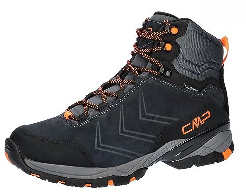 CMP Herren Wanderschuhe MELNICK MID WP b.blue-flamingo fluo 44