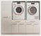 LAUNDREEZY 2x Waschmaschinenschrank und Mehrzweckschrank, Weiß - Waschmaschinen-Überbauschrank TÜV-zertifiziert mit viel Stauraum - 185 x 162 x 67,5 cm (B/H/T)