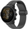 Ersatz-Uhrenarmband, 24 Mm Magnetisches Faltschließe-Band für Suunto 7 9 D5i, Weiches Silikon-Sport-Ersatzarmband, Schnellverschluss-Armband (Black)