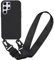 MBSLFY Handyhülle kompatibel mit Samsung Galaxy S24 Ultra Hülle mit Band, Silikon Necklace Handyhülle mit Abnehmbar Kordel Umhängen Stossfest Handy Schutzhülle für Samsung Galaxy S24 Ultra, Schwarz