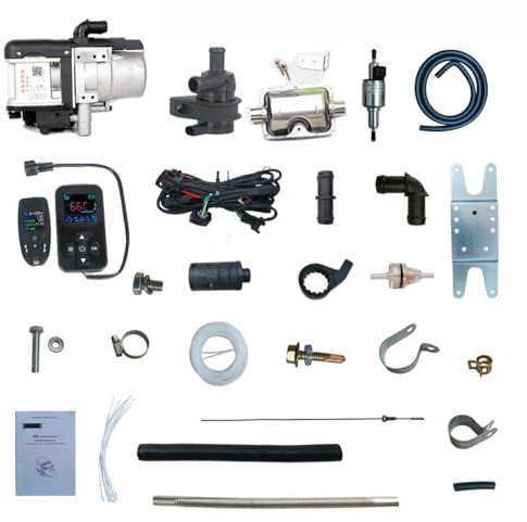 ZCBYBT 5KW Benzin Diesel Wasser Standheizung Kit Auto Motorvorwärmer, für Auto RV Anhänger LKW Van Wärme,12v