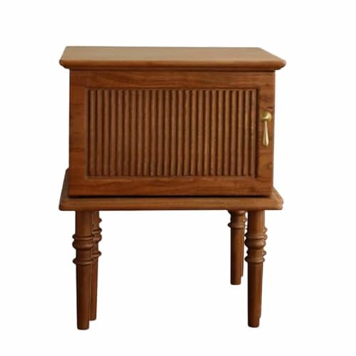 CHEMYO Mesita de Noche Vintage de Gran tamaño, Conjunto Completo de Madera Maciza Francesa, mesita de Noche de Madera de Cerezo, gabinete Corto para niños, gabinete de Almacenamiento, Muebles de n