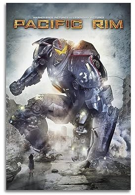 ONZS Film- und Fernsehposter, Motiv: Pacific Rim, klassische Poster, Wandkunst, Dekoration, Album, Poster, 60 x 90 cm, ungerahmter Stil