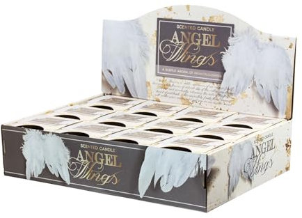 JEKA Angel Wings JEKA TLB - Vela aromática en vaso de cristal, aroma elegante, de larga duración, ideal para el hogar y regalo