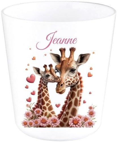 Gobelet en Plastique pour Enfants | Gobelet Personnalisé avec Nom |Verre Plastique Incassable Personnalisé