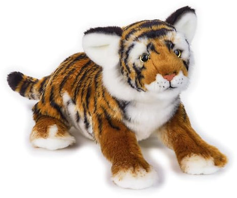 Freek Vonk x Bresser Tiger Raya - Kuscheltier, recycelte Materialien, waschmaschinenfest, 50 cm