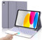 Tastiera per iPad 10 Generazione /(A16) 11 Generation (10.9/11 pollici, 2022/2025) con Touchpad, Cover Tastiera Italiano Staccabile Bluetooth Illuminato per iPad 11/10 Generazione, Viola lavanda