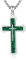 TRISHULA Kreuz kette für Frauen Männer 925 Sterling Silber Grünem Malachit Kreuz Anhänger Christliche Halskette Kreuz Schmuck Geschenke für Amulett Talisman