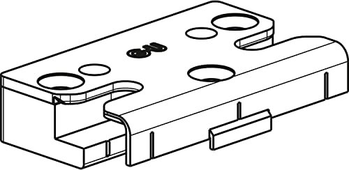 GU Schließplatte SE-Sicherheit für PVC, REHAU Euro Design, Stahl silber