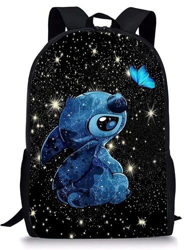 Kinder-Rucksack, Schultasche, Umhängetasche, Studententasche, 3D-Druck, Cartoon, große Kapazität, Teenager, Reisen, für Jungen und Mädchen, Farbe 1, One size