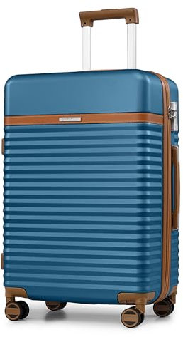 Joyway Koffer Trolleys Mittelgroß Koffer, Hartschalen Reisekoffer mit 4 Rollen und TSA Schloss, Erweiterbar ABS Koffer Mittelgroß 41x25x66cm,65L