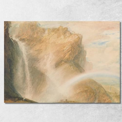 Joseph Mallord William Turner, Jwt141, Kunstdruck auf Leinwand, Fine Art, gerahmt, fertig zum Aufhängen, hochwertig, 170 x 120 cm