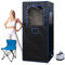 ALTLER Sauna portatile a vapore, sauna portatile a grandezza naturale per casa, tenda sauna sauna box con vapore 3.0L, telecomando, sedia pieghevole, 9 livelli