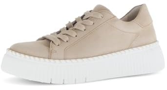 Gabor Damen Low-Top Sneaker, Frauen Halbschuhe,Best Fitting,schnürschuhe,schnürer,Business,Freizeit,Sportschuhe,Caramel (Natur),41 EU / 7.5 UK