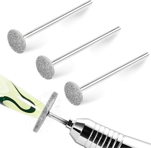 3 Pièces Forets À Ongles Plats - Disque De Sable,Embouts De Forage À Ongles Électriques,Embout Ponceuse Ongles,Embout Ponceuse,Embout Ponceuse Ongle,Embout Emeri Pour Manucure Pédicure,Ongles