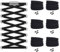 Widamin 6 Paar elastische Schnürsenkel mit Metallverschluss No Tie Shoelaces, Faule Schnürsenkel Ohne Binden für Kinder und Erwachsene（flach Schwarz）