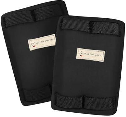 WALDHAUSEN Schnallenschutz für Kurzgurte Softmaterial, schwarz, Paar