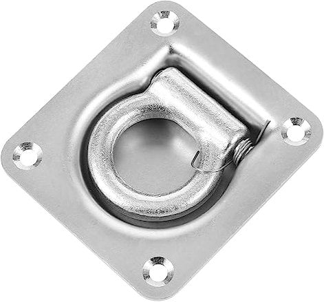 KICHOUSE D-ring Halter Zur Befestigung Jedem Untergrund Aus Verzinktem Stahl Für Seile Gummiseile Und Gurte Geeignet