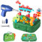 450pcs/1 Set Kids Tool Box 3D Montessori Playbox Box con Taladro eléctrico, Llave y más, Juguetes educativos y lógicos Montessori para niños de 3 a 12 años, Dinosaurios
