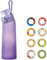 Générique Air gourde up 700ml paille bouteille d'eau de sport avec 8 dosettes de goût aléatoire tritan givré bouteille d'eau Fitness (dégradé violet)