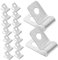 MAGICLULU 100 Pièces Clips de Fixation de Clôture Inoxydable Accessoires pour Grillage Soudé Compatible Clôtures Vinyle Bois Résistants Aux Intempéries Conception Sécurisée