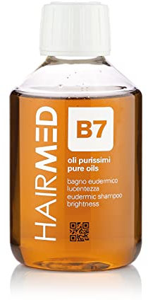 HAIRMED - B7 Shampoo mit Argan, Macadamia und Jojoba - gibt gefärbtem und geschädigtem Haar seinen Glanz zurück - 200 ml