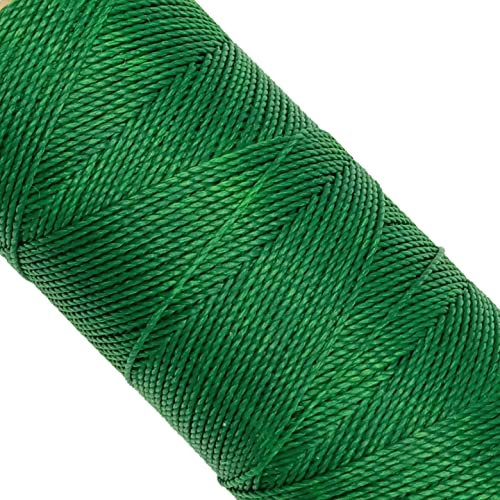 LINHASITA, Garnspule, gewachst, 100 g / 170 Meter, Dicke: 1 mm, Polyester, Makramee-Garn, 30 Farben 170 metros / 100 gr grün