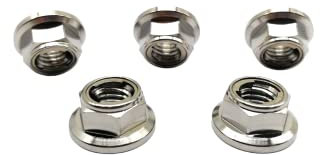 Titanium Flange Full Metal Lock nut Titanium Sprocket Nut (M6)