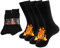 NovForth 2/4 Paar dicke Thermosocken isolierte beheizte schwere warme Socken für den Winter kaltes Wetter