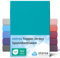 etérea Jersey Topper Spannbettlaken 90x200-100x200 cm Ocean für 5-10 cm Steghöhe 100% Baumwolle - Oekotex Spannbetttuch Matratzen Bett Bezug - Bettlaken 90x200cm - 100x200cm Türkis