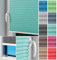Home-Vision® Plissee Faltrollo ohne Bohren zum Kleben, Innenrahmen, Kollektion Melange Leinenoptik Blickdicht Sonnenschutz Jalousie für Fenster & Tür (Mint - Höhe 100cm x Breite 95cm)