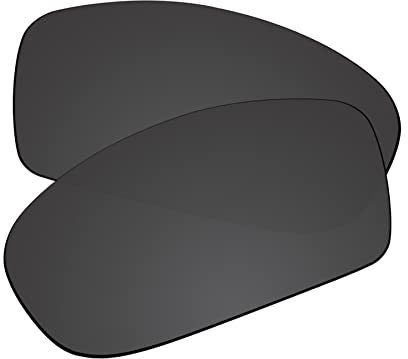 EZReplace Verres de rechange pour lunettes de soleil Oakley Fives Squared, Noir charbon, taille unique
