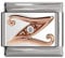 Italian Charms Rose Gold Letter A-Z Charm Link fits all 9mm Italian Charm Bracelet - UK stock (Letter Z)