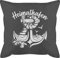 Kissen 50x50 - Statement - Heimathafen mit Anker und Papierboot weiß - 50 x 50 cm - Grau - Statement-Kissen Statements füllung sprüche
