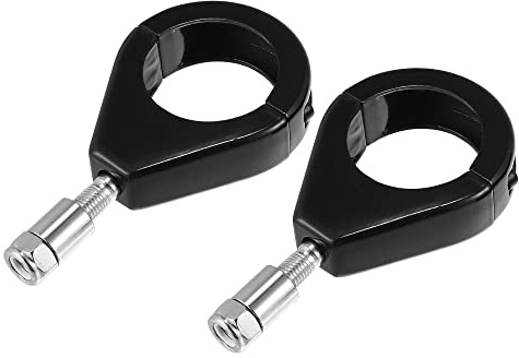 X AUTOHAUX 2 Stück Universal Motorrad Blinker Licht Gabel Klemme 39mm 1.54 Zoll