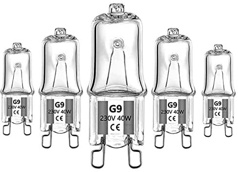 BXXKXMC Ampoule G9 Pour Four Halogène G9 Oven 40W 230V Ampoule à Tolérance de 300°C [Classe énergétique G]