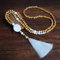 Generic 1QIA Ethnic wind necklace round, Acrylic