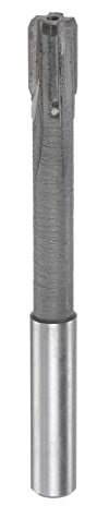 sourcing map Spannen Reibahle 9.6mm H7 Hartmetall Spitze Gerade Flöten Rund Schaft Drehmaschine Fräser