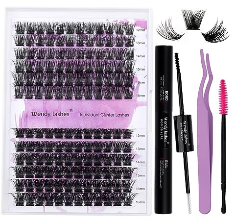 DIY Lash Extensions Set Cluster Lashes DIY Wimperverlängerung zu Hause Lash Bond and Seal DIY Wimpern Extensions Bond and Seal DIY Wimpern Cluster