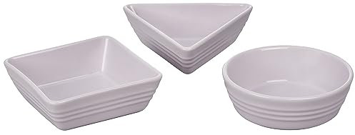 Le Creuset Tapas-Schalen aus Steingut, 3-teilig, Schalotte