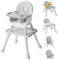 UNISWAN 6 in 1 Baby-Hochstuhl, Cabrio-Hochstuhl für Babys und Kleinkinder (grau)