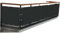 Balkonzaun schwarz mit Breite 1M/1,2M UV-Schutz Sichtschutzzaun Sichtschutz Windschutz 1x2m