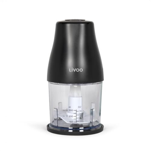 Livoo – Hachoir 300ml DOP244N – 400W, 1 vitesse, fonction turbo, base 2 en 1